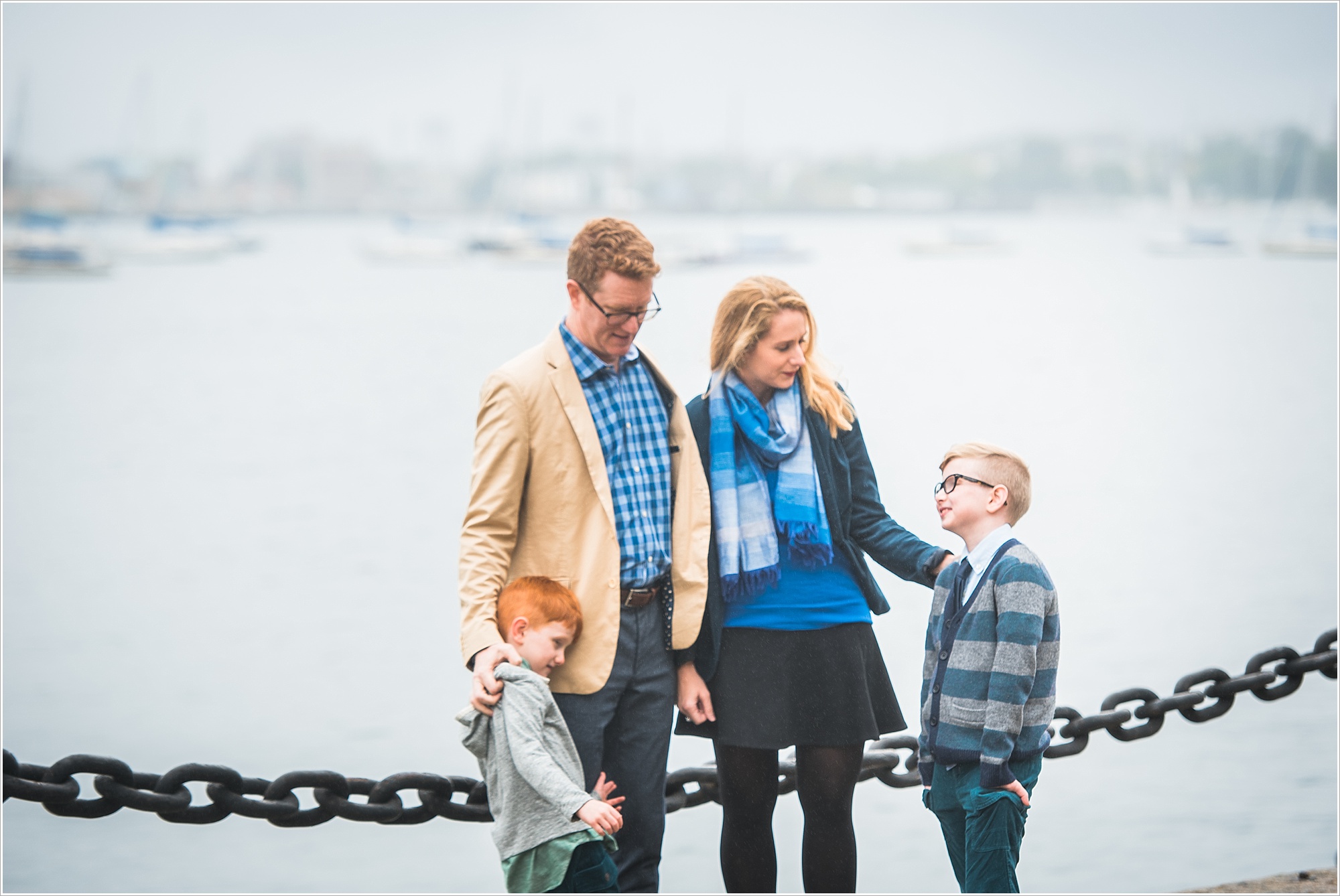 Boston Courthouse waterfront family session